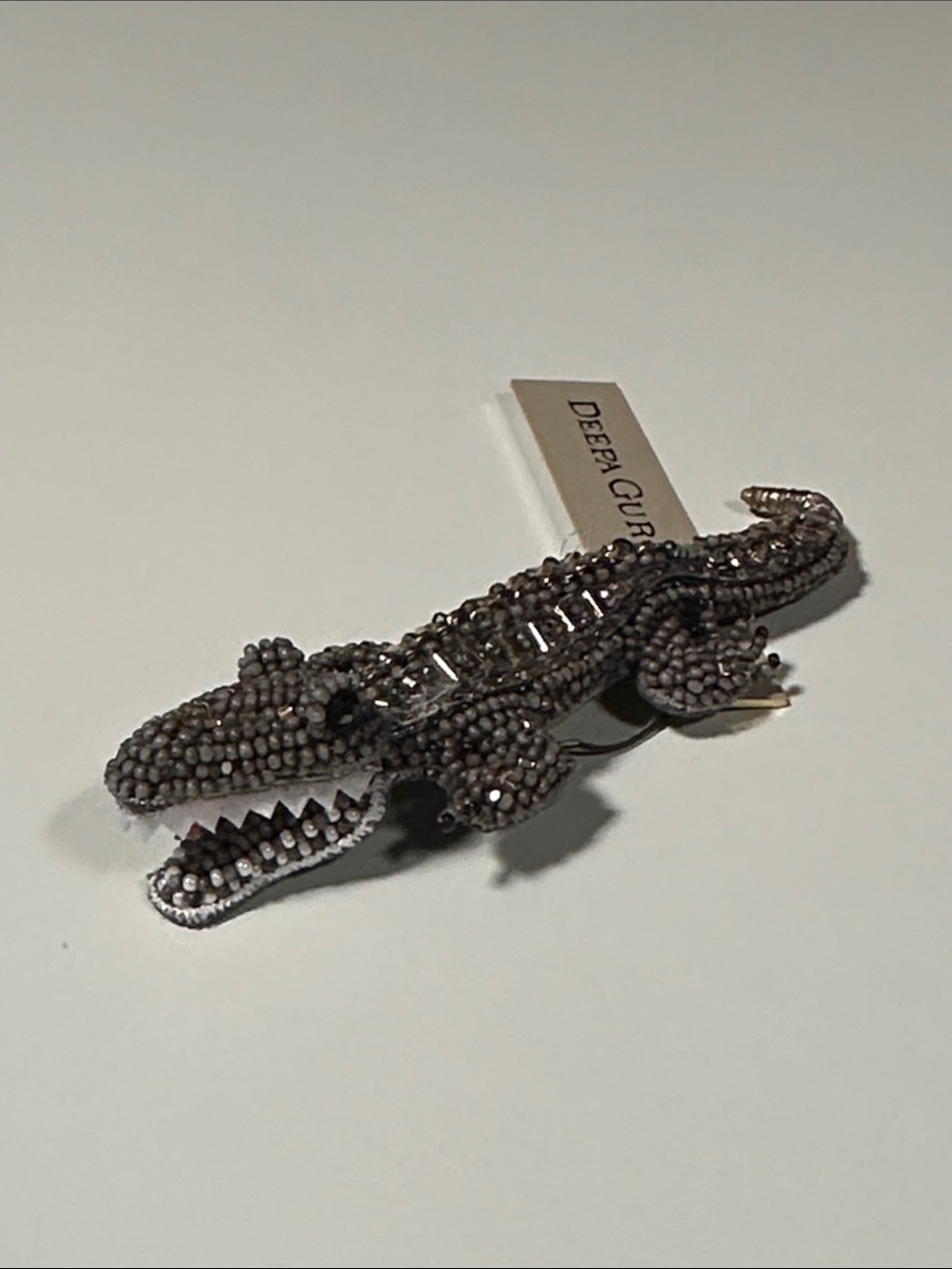 Deepa Gurnani Alligator Brooch